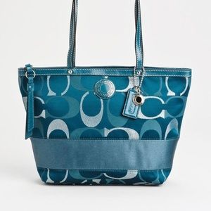 Teal Coach Purse